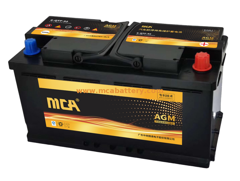 Batterie de démarrage-arrêt Agm de démarrage de camion à courant constant de 12 V