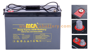 12V 100AH ​​VRLA Batterie solaire de stockage de stockage de cycle profond