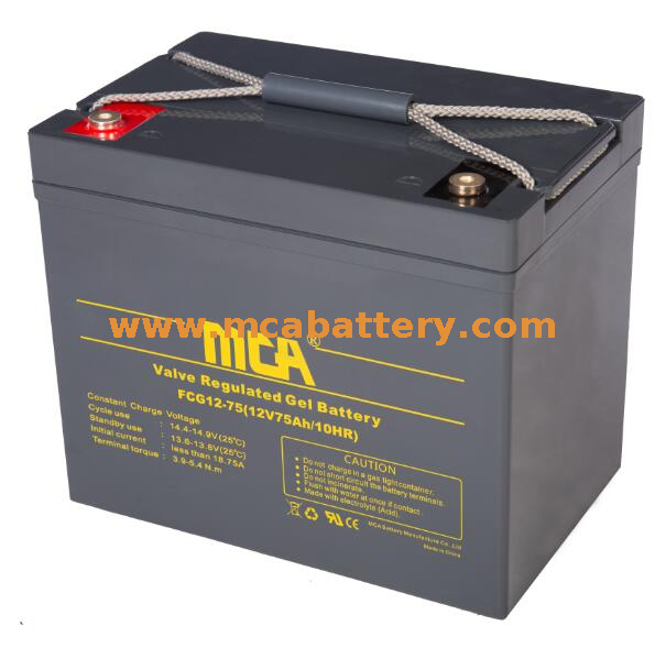 Batterie au gel de stockage DC 12V pour la maison
