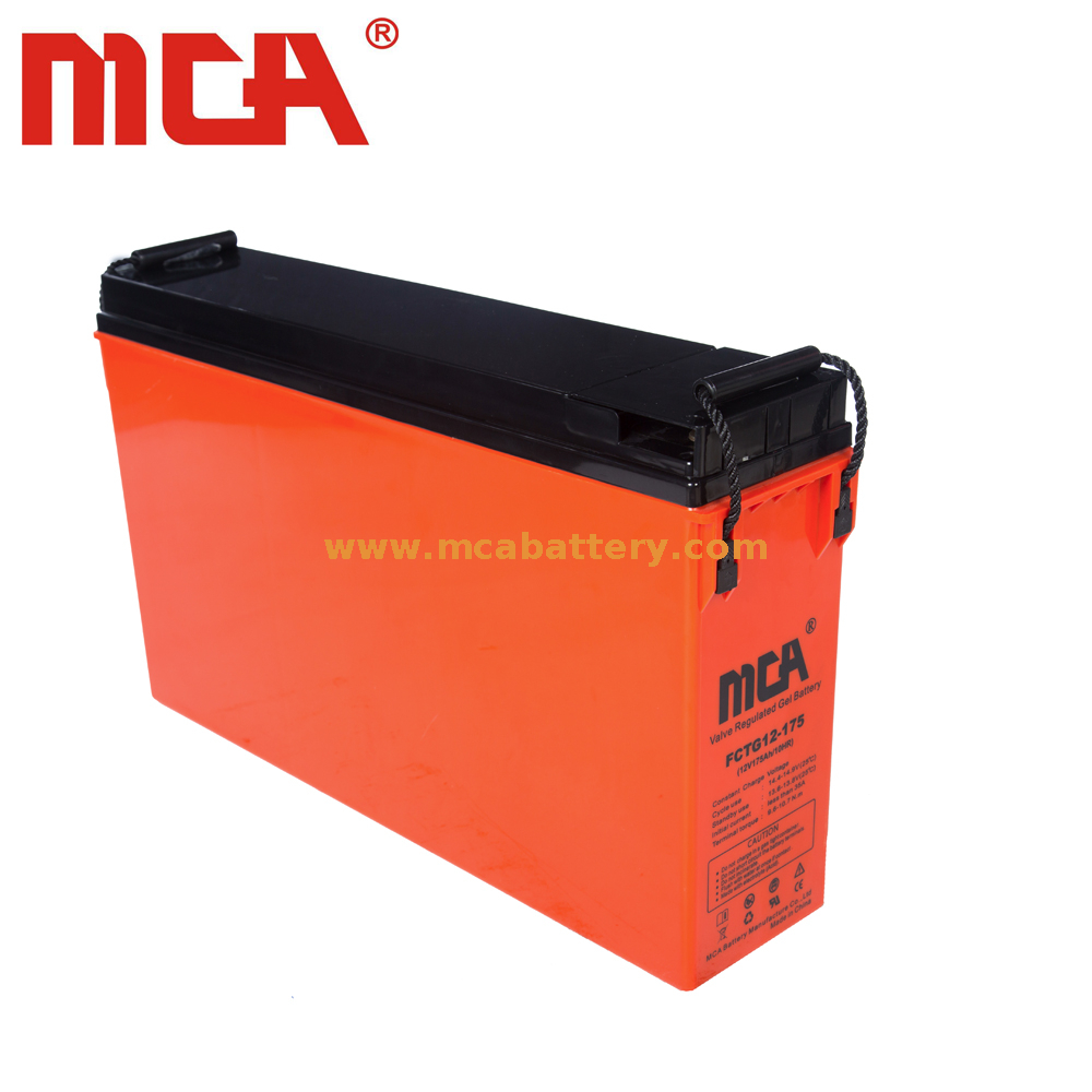 Batterie terminale avant profonde du cycle 12V 100ah pour le système de communication et de télécommunication
