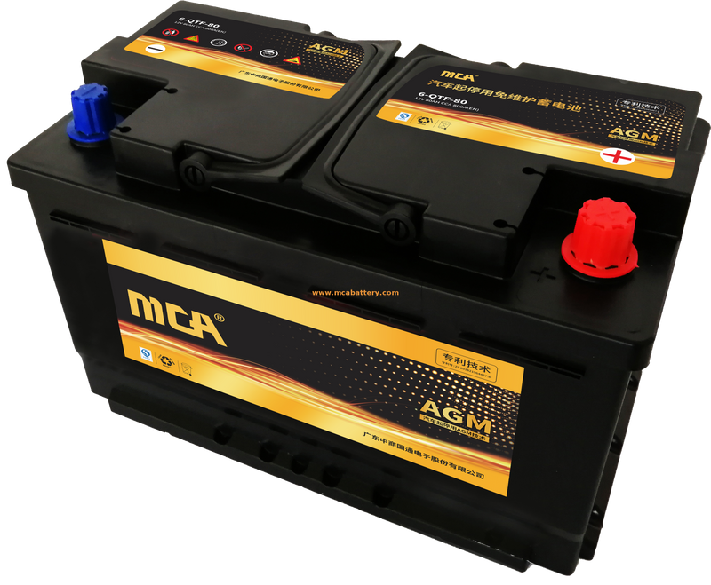 Batterie hybride 80ah Agm Start-Stop pour terminal