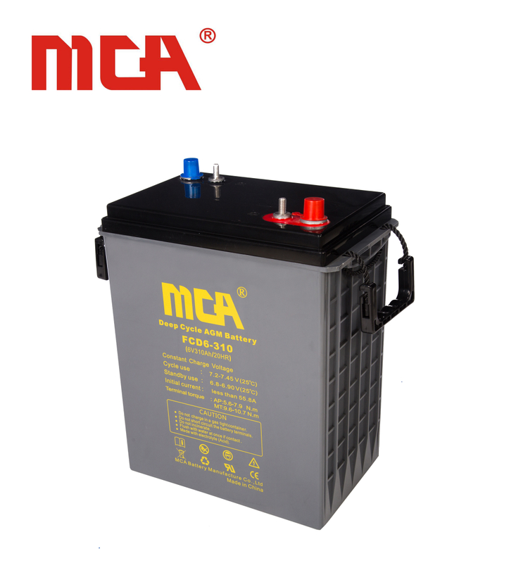 Batterie solaire de secours 6 volts 310AH pour téléphone